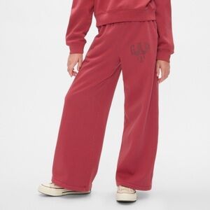 GAP x Disney Kids Vintage Soft Mickey Mouse Logo Sweatpants, Size Medium.